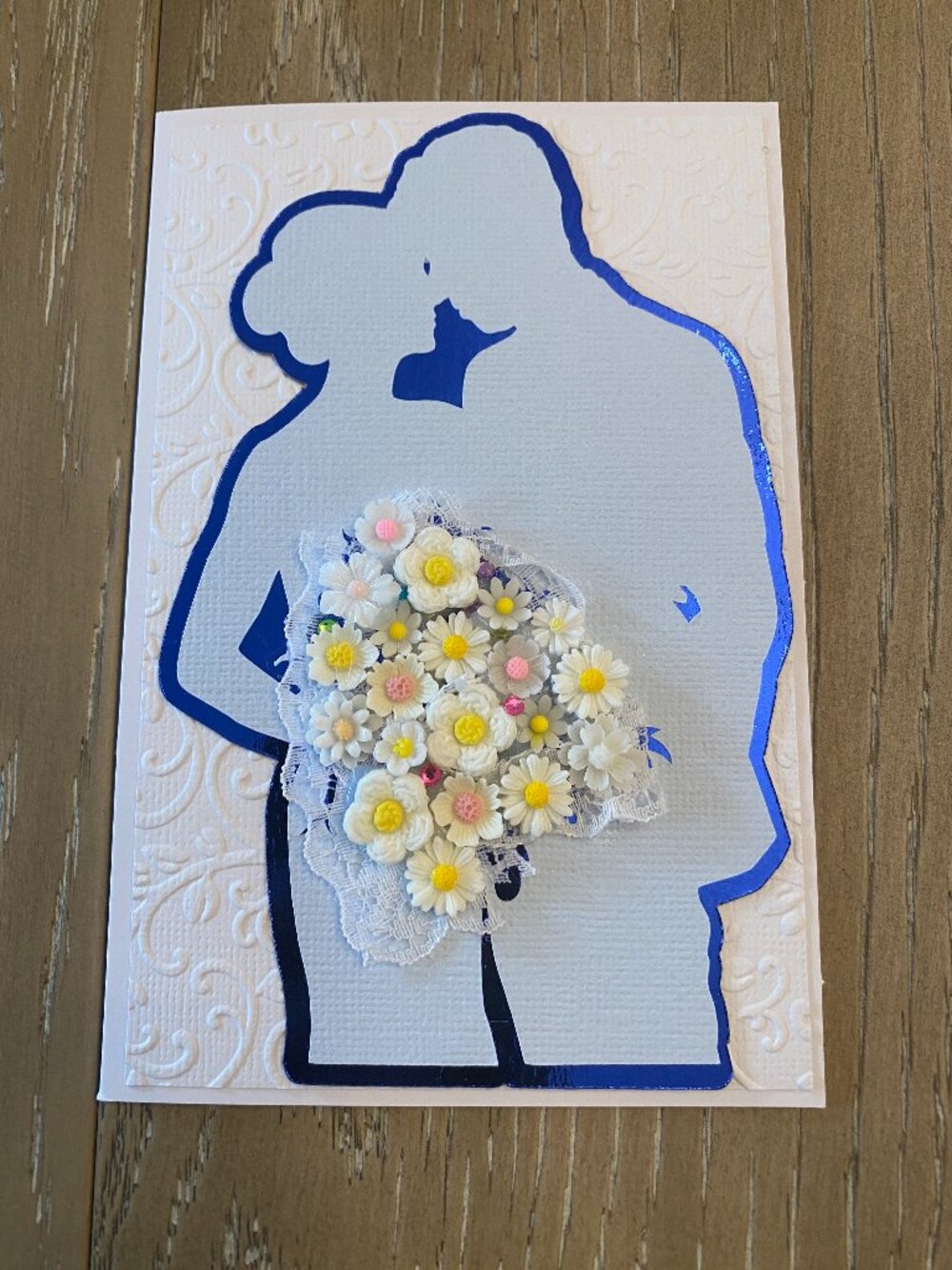 HANDMADE BY ROSEMARIE WEDDING CARD